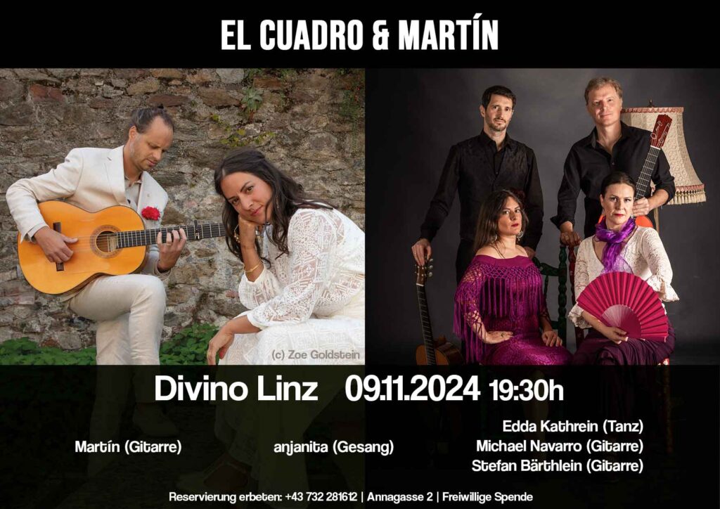 El Cuadro anjanita Flamenco Divino Vinothek Linz