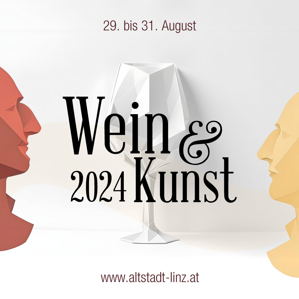 Wein und Kunst Linz 2024 Plakat anjanita